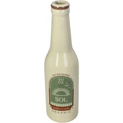 Vase Soda Flasche Sol Ivory 6,5x6,5x24cm