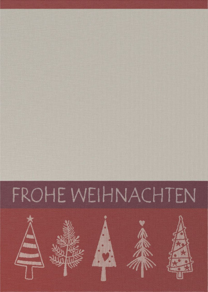 Geschirrtuch Jacquard Frohe Weihnachten 50x70cm