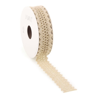 Band LACEY 25mmx10m Fb.70 creme/ivory