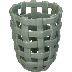 Schale beige grün 12,5x12,5x14cm