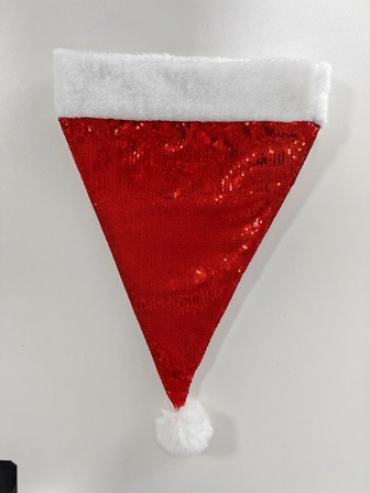 Mütze Xmas mit Pailetten rot