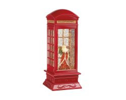 LED Telefonzelle Xmas indoor 11x11x27cm
