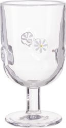 Glas Blumen weiß 345ml