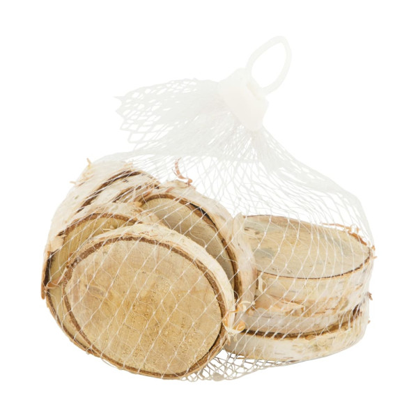 Holzscheiben Birkenholz 120g natur