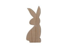 Deko Hase Holz natur 20cm