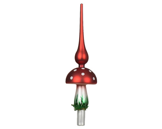 Baumspitze Glas rot/farbig 8x31cm