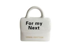 Spardose Tasche "For my Next "LV" weiß