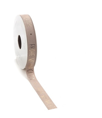 Band VELLU WEIHNACHTEN 5mx15mm Fb.71 sand