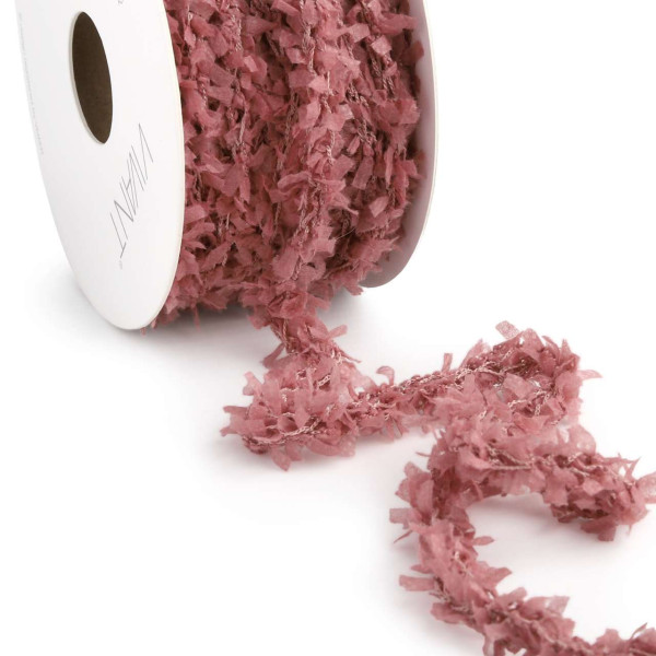 Kordel FUZZY 10mmx10m altrosa