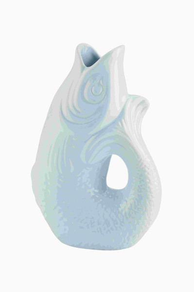 Vase/Karaffe Fisch Steingut blue horizon 1,2L 16,5x25,2x9,7cm