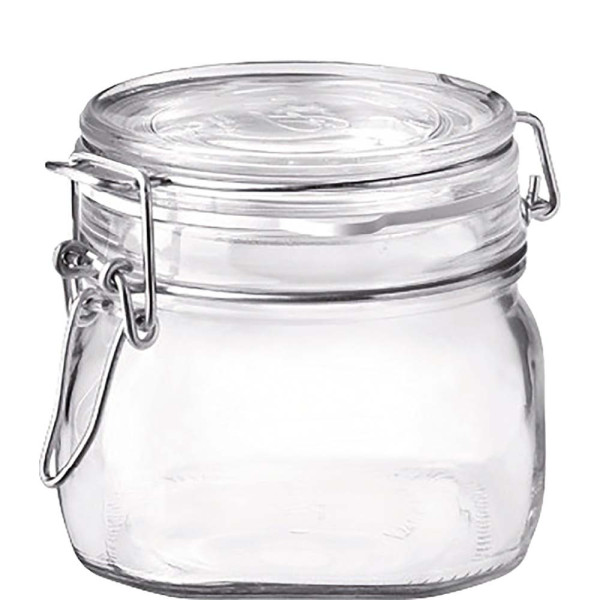 Einmachglas Fido quadratisch 50cl mit Bügelverß