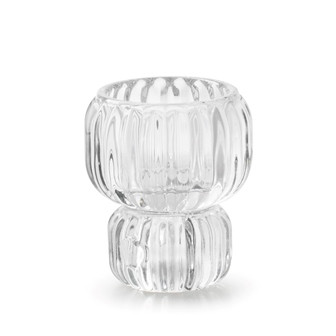 Kerzenhalter Glas klar 7,5x6,5cm