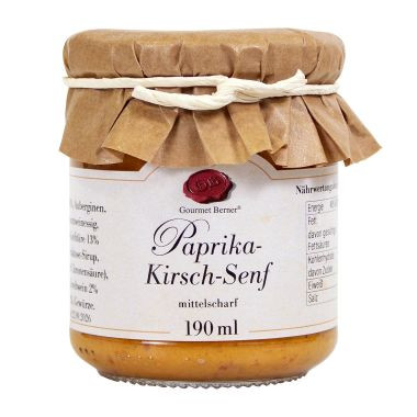 Senf Paprika Kirsch Glas 190ml