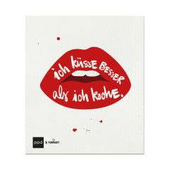 Schwammtuch Ich küsse besser