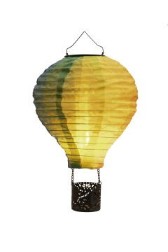 Heißluftballon Solar Nylon bunt 20LED 42x20cm