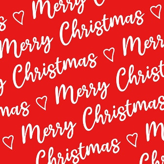 Serviette Atelier 33x33cm Atelier Christmas allover rot