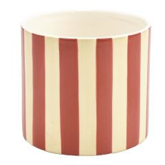 Topf Dolomit rot gestreift 10,5x10cm