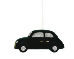 Hänger Auto schwarz Schaumstoff 14,5x7x6,5cm