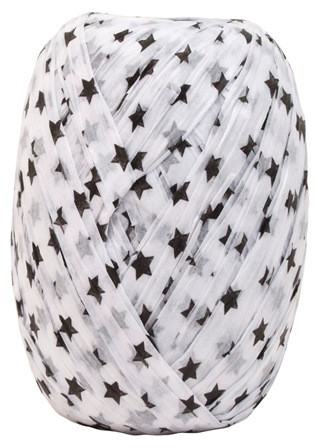 Band Paper-Raffia Sterne 7mmx30m weiss