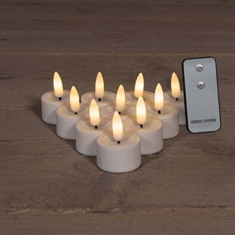 LED Teelicht weiß B.O.3D warmweiss 10St.