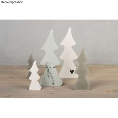 Gießform Silikon Tannenbäume 14,5x26x2cm, 4 Formen