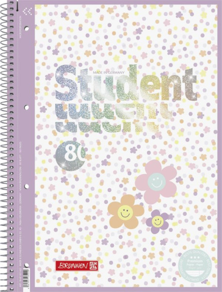 Collegeblock A4 Lin.27 90g Happy Hippie