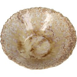 Schale Steingut beige 19,5x19,5x5,5cm