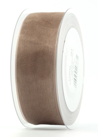 Band Organza taupe 40mmx50m