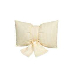 Kissen Schleife gestreift ca.50x32cm hellgelb
