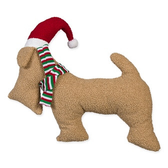 Kissen Santa Dog natur 50x40cm