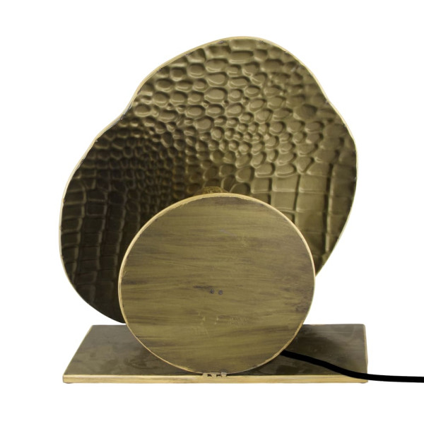 Tischlampe Metall alt gold 28x10x39cm