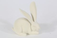 Hase Langohr weiß 6x3x6cm