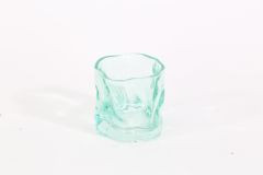 Windlicht Glas türkis 8,9x8,5x8,2cm