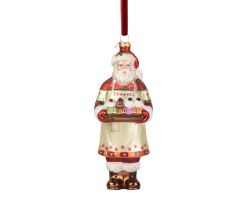 Hänger Weihnachtsmann Glas 6x5,2x15,2cm