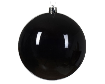 Kugel bruchfest schwarz glanz 14cm