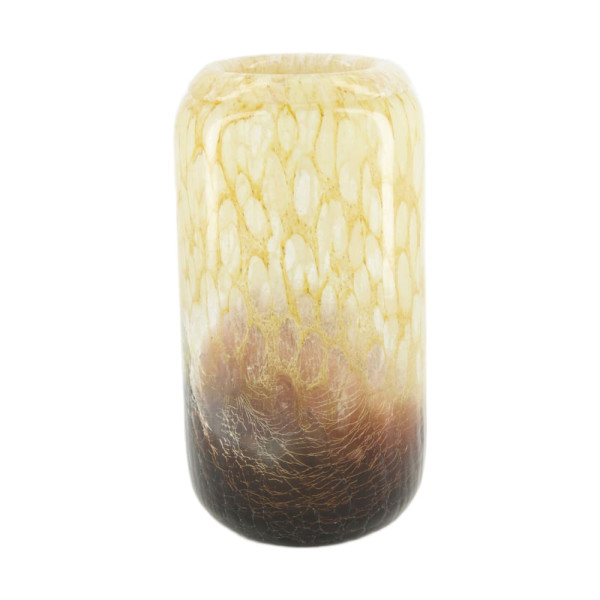 Vase Glas amber 12x12x22cm