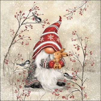 Serviette Dwarf hug 33x33cm
