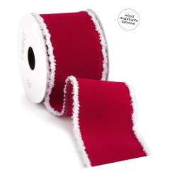 Band VELVET SNOW EDGE 5mx60mm rot