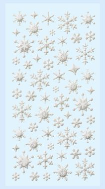 Sticker SOFTY Eiskristall silber