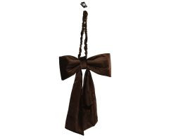 Schleife braun Polyester 55x37x16,5cm