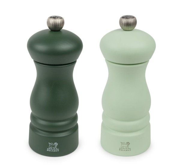 Pfeffer. und Salsmühle CLERMONT Duo Z moosgrün & mintgrün 13cm