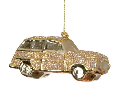 Hänger Auto Glas gold 14x5.7x6.3cm