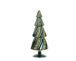 Baum grün Glas 31,5x12cm