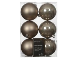 Kugeln beige Polystyren 8cm 6Stk.