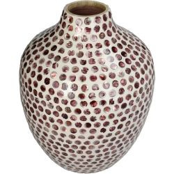 Vase Capiz Burgundy 24x24x30cm
