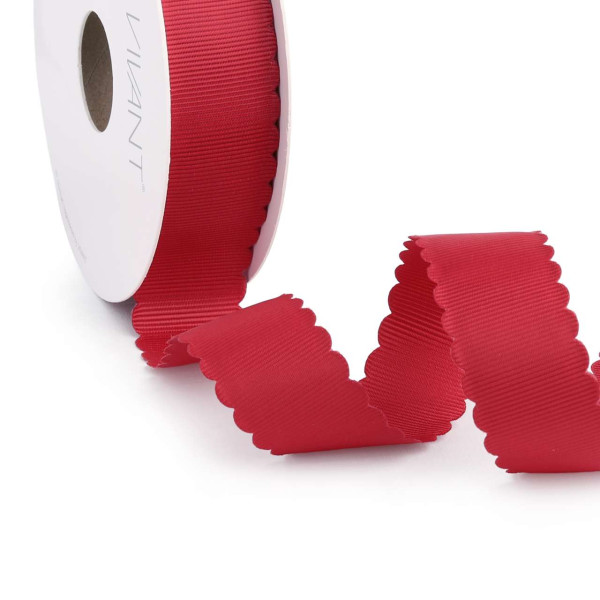 Band SCALLOPED GIGI 25mmx20m rot