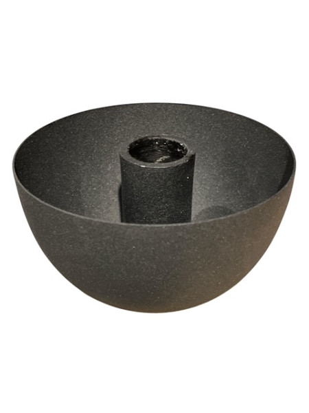 Kerzenhalter Schale schwarz 10,5x5,5cm