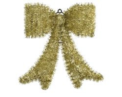 Schleife gold PET 33x40x3cm
