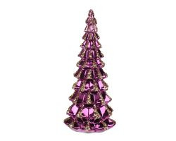 Baum lila Glas 32x14cm
