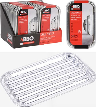 Grillschale Alu 18x11cm 5Stück